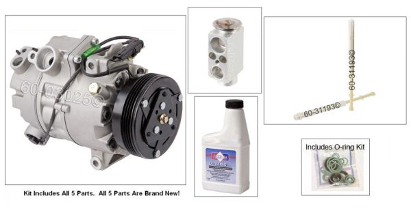 Brand New Premium Quality A/C AC Compressor with Clutch BMW X5 2007-2010 3.0L FULL KIT 351340931